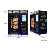 Máquina Expendedora de Pizza Comercial para Exteriores Naughty Dog, Capacidad para 51 Piezas, con Wi-Fi, Múltiples Opciones de Pago, Personalizable