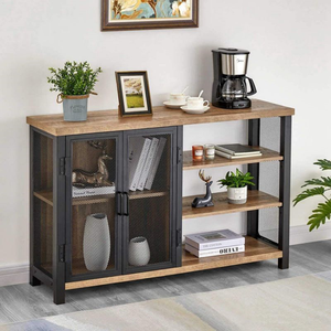 Fabbrica all'ingrosso sano nordico moderno semi aperto pavimento moda semplice in legno vino rosso decor <span class=keywords><strong>bar</strong></span> cabinet soggiorno di lusso - Product Image 3