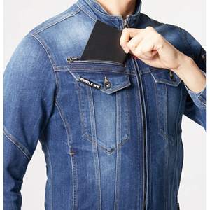 เสื้อแจ็คเก็ตยีนส์ผู้ชาย Burtle รุ่น Navy Vintage 3L รุ่น 5001-3-3L เสื้อโค้ทกันน้ำ ดีไซน์ทันสมัย ผ้าฝ้าย 100% - Product Image 2