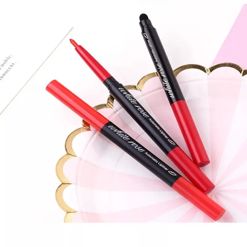 Private Label red wholesale Long Lasting Waterproof Matte Creamy Crayon Lip Liner