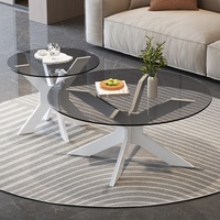 Table basse à thé et café, nouveau design, luxe moderne, petite table d'appoint en verre, tables basses en bois pour salon