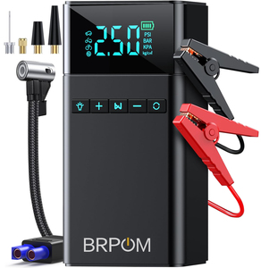 Arrancador <span class=keywords><strong>de</strong></span> Baterías para Autos y Motocicletas OEM Personalizado, <span class=keywords><strong>Banco</strong></span> <span class=keywords><strong>de</strong></span> Energía <span class=keywords><strong>de</strong></span> 16800 mAh y 4500 A, Potenciador Portátil con Bomba <span class=keywords><strong>de</strong></span> Aire - Product Image 1