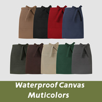 Haute qualité logo personnalisé Durable imperméable toile Polyester serveur taille café cuisine cuisine Chef uniforme demi café tablier