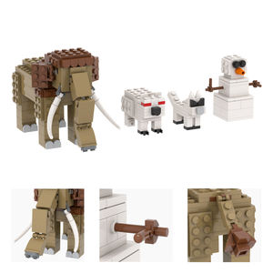 MOC1662 the Ram the Owl animales hostiles mamut entidades secretas personajes del juego ensamblar bloques de construcción juguetes para niños - Product Image 5