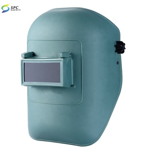 Soldador de seguridad con arco de argón montado en la cabeza de estilos verdes simples, protector facial, casco, Máscara de Soldadura con gafas abatibles - Product Image 2