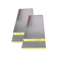 Panneaux isolants pour murs et toits en laine de verre acoustique avec isolation thermique en aluminium