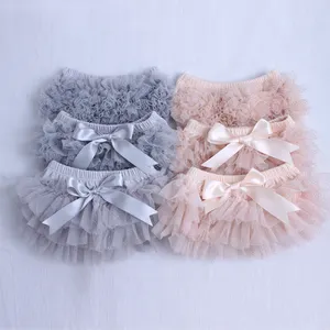 Adorable baby girls bloomers soft chiffon ruffle baby bloomers wholesale