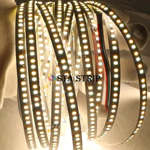 Super Bright TV Backlight Hotel Project Tuya Smart LED Light Strip IP20 DC 24v 192leds/m 16W SMD 2835 CCT LED Strip Light