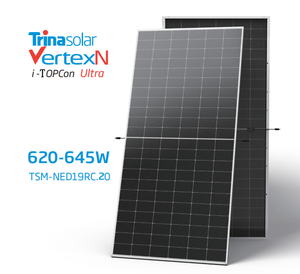 แผงโซลาร์เซลล์อุตสาหกรรม <span class=keywords><strong>Trinasolar</strong></span> Best Sells Mono N-type I-TOPCon Ultra Bifacial Dual Glass Module 625W 635W 645W - Product Image 1