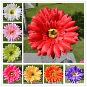 Gerbera Artificiale a Ramo Singolo per Decorazione Ingegnerizzata di Soggiorno e Giardino, Arte Floreale, <span class=keywords><strong>Margherita</strong></span> Africana - Product Image 4