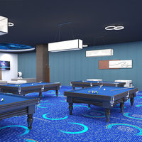 Grand tapis personnalisé de salle de billard mur à mur pour salle de bal et salle de jeux Dalles de tapis en nylon imprimé