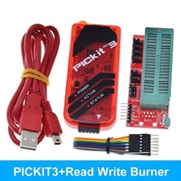 Programador PICKIT3 PIC KIT3 PICKIT 3, Programación Fuera de Línea, Chip Microcontrolador PIC + Adaptador de Programador PIC