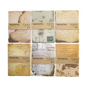 50 pezzi/pacco materiale a forma speciale carta fuoco vecchia traccia ispirazione serie Note diario materiale adesivo decorativo 6 modelli - Product Image 3