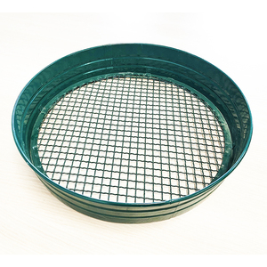 Tamis de jardin galvanisé en métal Compost Dirt Soil Round Riddle avec 3 tailles de mailles interchangeables - Product Image 5