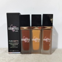 Fond de teint liquide mat longue tenue à couvrance totale, marque privée, pour tous les types de peau, vegan, écran solaire, imperméable, pour femmes