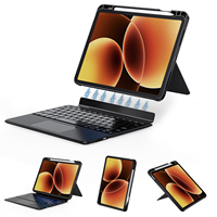 Clavier magnétique détachable professionnel avec support réglable multi-angles pour Xiaomi Pad 8/8 Pro 11,2 pouces, clavier rétroéclairé RVB