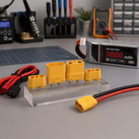 Amass XT90H Drohnen-Akku-Steckverbinder 2-Pin Stecker-Buchse mit Gehäuse Kupferbeschichtung für Neue Energie-Drohnen