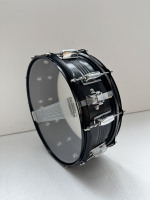 Tambourin en acier noir de 14 pouces avec baguettes et sac de transport, léger et facile à transporter, idéal pour les performances de groupe