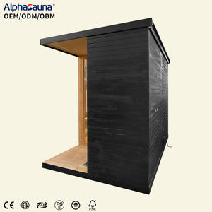 Sauna extérieur au bois avec douche, sauna extérieur pour 6 personnes, chauffage au bois, fabricant de sauna extérieur - Product Image 6