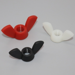 Écrous à oreilles en plastique DIN315 les plus vendus M4 - M8 en nylon PA66, options blanc et noir - Product Image 2