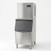Machine à glaçons commerciale 500 kg, machine à fabriquer des glaçons en acier inoxydable, équipement de fabrication de glace automatique haute performance
