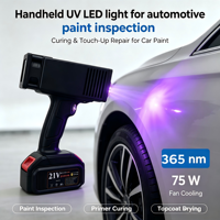 Lampe UV LED portable 365 nm pour inspection de peinture automobile, réparation de carrosserie, durcissement de mastic, vernis, adhésif et résine
