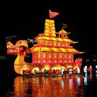 Lanterne chinoise en soie personnalisée, décorations pour le festival des lanternes, Thanksgiving, fête des pères, remise de diplôme, Ramadan, fer durable, haute qualité