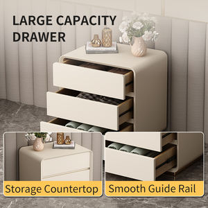 Commode moderne en <span class=keywords><strong>bois</strong></span> massif blanc avec 5+ tiroirs et étagères réglables, meuble <span class=keywords><strong>de</strong></span> <span class=keywords><strong>rangement</strong></span> gain <span class=keywords><strong>de</strong></span> place pour salon et chambre - Product Image 5