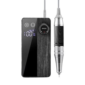 Portable <b>Nail</b> Drill with Display Rechargeable Cordless Manicure File 35000RPM Electric <b>Nail</b> Drill for Salon - Product Image 1