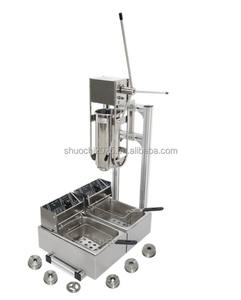 Gran oferta, máquina de <span class=keywords><strong>Churros</strong></span> Manual de mesa OEM, fabricante de <span class=keywords><strong>Churros</strong></span> españoles de 5L, molde personalizado, <span class=keywords><strong>Churros</strong></span> de flores con tanque de freidora profunda - Product Image 6