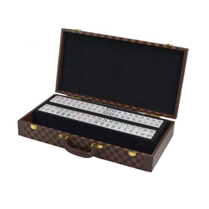 Tùy Chỉnh Chuyên Nghiệp Sang Trọng Xách Tay Mỹ <span class=keywords><strong>Mahjong</strong></span> Set Cho 166 Pcs <span class=keywords><strong>Mahjong</strong></span> Set PU Leather Trường Hợp - Product Image 2