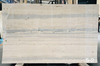 Dalles et carreaux en travertin argenté PerfectStone - 18 mm d'épaisseur, durables, imperméables, pour les sols de villas, cuisines et salles de bain |   Design moderne