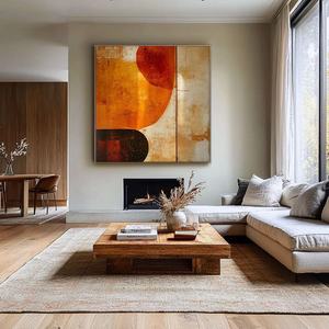 Art mural 3D abstrait contemporain, peinture sur toile pour décoration moderne de la maison et de la galerie - Product Image 3