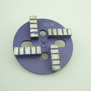 Zapata de molienda de Metal de 4 segmentos altos para suelo de hormigón, piezas de herramientas abrasivas de terrazo para granito o molienda de suelo, soporte OEM - Product Image 2