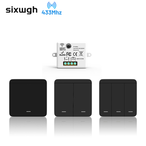 SIXWGH 433MHz domótica iluminación Control remoto interruptor inteligente Kit inteligente inalámbrico RF remoto energía eléctrica hecha PC - Product Image 1