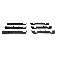 Ajustement parfait M-Performance Style voiture pare-chocs arrière corps unilatéral Double Out noir mat diffuseur arrière lèvre pour BMW E92 M-Tech
