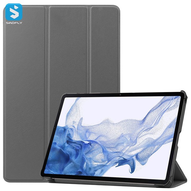 Good Selling Ultrathin PU Leather 3 Folding PC Tablet Case for Samsung Galaxy Tab S8