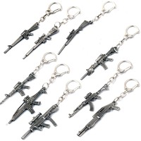 Jeu cf csgo Porte-clés Mini Ak47 M4A1 M16 Arme Pistolet Modèle Pendentif Porte-clés Sac Clé Accessoire
