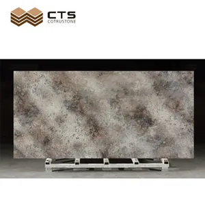 厨房台面装饰用新型人造石棕色石英板