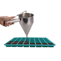Moules en silicone écologiques carrés à 40 cavités pour caramel, bonbons, chocolats, truffes, glaçons de whisky et pralines durs