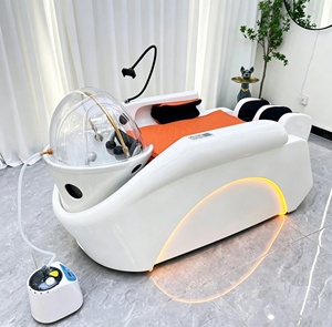 Lit de massage électrique 4D de luxe pour le corps entier avec chauffage, lumière LED et spa capillaire automatique – Chaise de lavage des cheveux – Vente directe usine - Product Image 1
