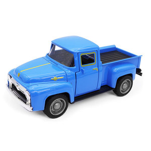Modèle de <span class=keywords><strong>voiture</strong></span> en métal 1:43, camionnette rétro vintage, <span class=keywords><strong>jouet</strong></span> en métal moulé sous pression, modèle à deux portes, ouverture des portes, nostalgie vintage - Product Image 4