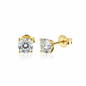 100% Real 0.50TCW Round Cut Diamond Solitaire <b>Stud</b> <b>Earring</b> Best Wholesale Price Product Category - Product Image 2