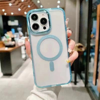 Protection d'objectif en métal, coque de téléphone transparente en TPU + acrylique magnétique pour Honor X70 X9D 400 Lite X7C Magic 8 Lite X6B+