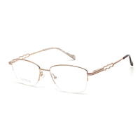 Marcos ópticos de titanio para mujer, nuevo diseño, gafas personalizadas, fabricante