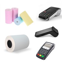 Papier thermique en rouleau Work Till 80x80 Direct White Label double couche 80mm 57-80mm pour tous types de caisses enregistreuses 48gsm