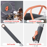 Serpillère Rotative Magique et Efficace à Essorage Centrifuge 360 pour Nettoyage de Sols, en Microfibre, avec Seau et Essoreuse