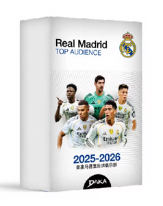 20 scatole all'ingrosso DAKA 2025-26 TOP AUDIENCE Carte collezionabili firmate Messi e carte di stelle del calcio Suarez, Neymar, Robinho - Product Image 3