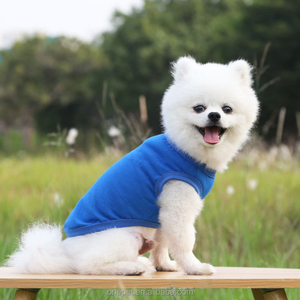 Blank Dog Shirt Pet <b>Clothes</b> Summer Plain Color Breathable Solid Dog T Shirt Blank Custom Pattern - Product Image 3