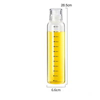 Distributeur d'huile d'olive de cuisine verseur de bouteille en bolosilicate distributeur de bouteille en verre pour le stockage et le conteneur de nourriture d'épices et de sirop